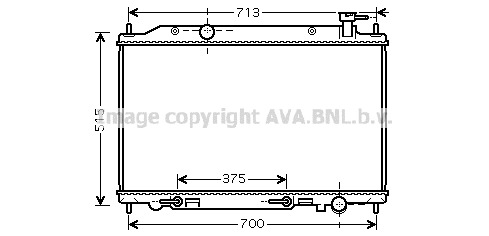 Radiator, engine cooling (DN2295)