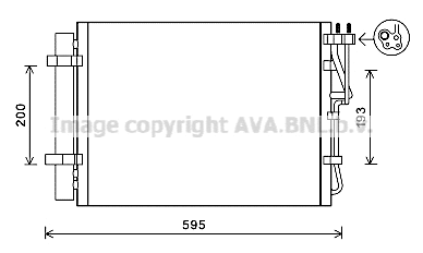 Condenser, air conditioning (KA5198D)