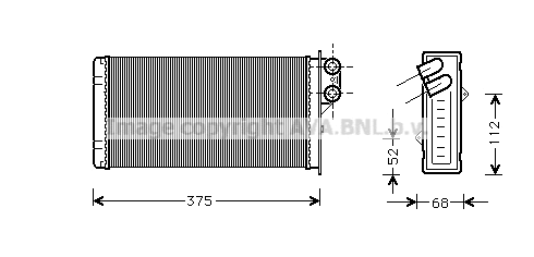 Heat Exchanger, interior heating (RE6014)