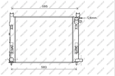 Radiator, engine cooling (DA226R003)