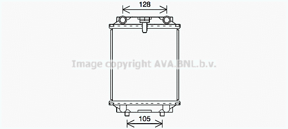 Radiator, engine cooling (AI2415)