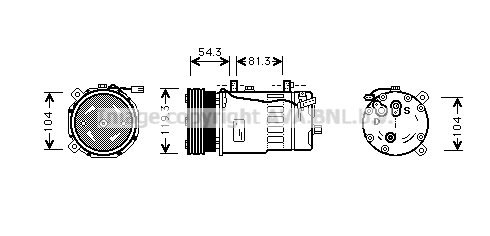 Compressor, air conditioning (VNK280)