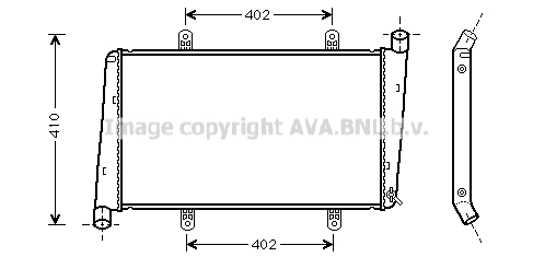 Radiator, engine cooling (VO2015)