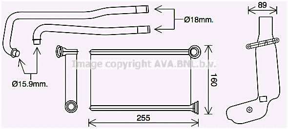Heat Exchanger, interior heating (PE6419)