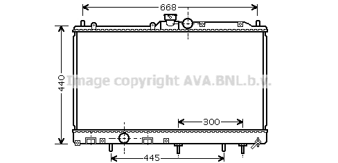Radiator, engine cooling (MT2196)