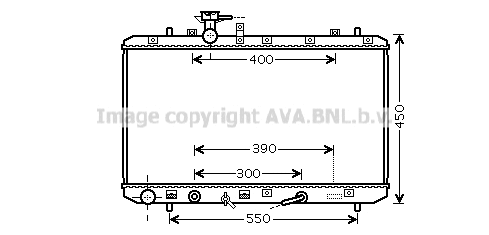 Radiator, engine cooling (SZA2085)
