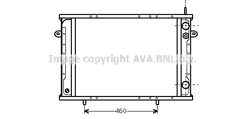 Radiator, engine cooling (RT2102)
