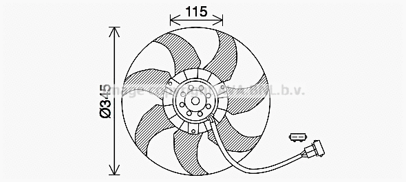 Fan, engine cooling (VN7541)