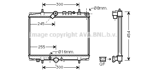 Radiator, engine cooling (PEA2217)