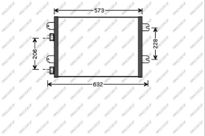Condenser, air conditioning (DA220C003)