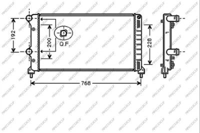 Radiator, engine cooling (FT908R001)