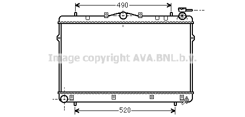 Radiator, engine cooling (HYA2043)