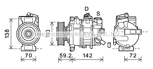 Compressor, air conditioning (AIK399)