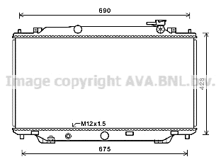 Radiator, engine cooling (MZ2282)