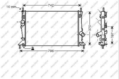 Radiator, engine cooling (FD424R003)