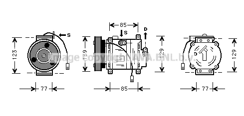 Compressor, air conditioning (MZK035)