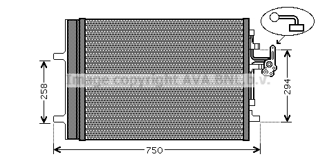 Condenser, air conditioning (VO5161D)