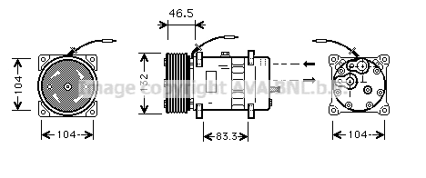Compressor, air conditioning (VLAK037)