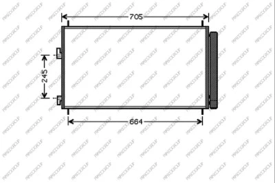 Condenser, air conditioning (TY287C001)