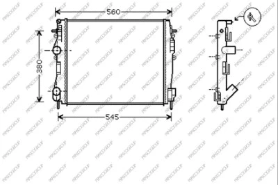 Radiator, engine cooling (DS917R012)