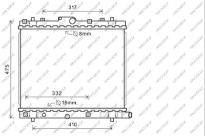 Radiator, engine cooling (SZ036R001)
