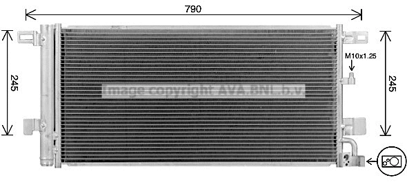 Condenser, air conditioning (AI5439D)