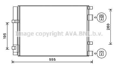 Condenser, air conditioning (HY5268D)