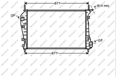 Radiator, engine cooling (FD107R003)