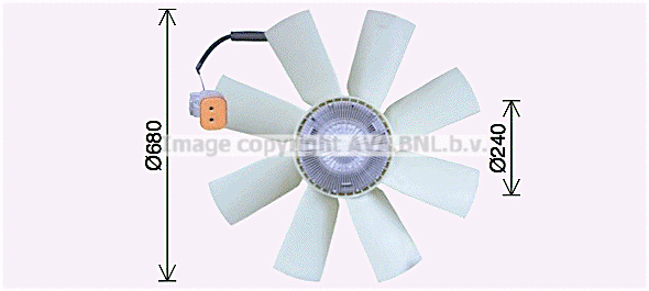 Fan, engine cooling (SCF065)