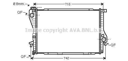 Radiator, engine cooling (BWA2301)