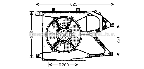 Fan, engine cooling (OL7517)