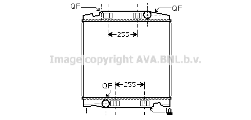 Radiator, engine cooling (IV2068)