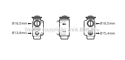 Expansion Valve, air conditioning (BW1240)