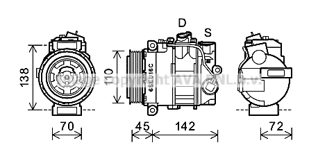 Compressor, air conditioning (MSK614)
