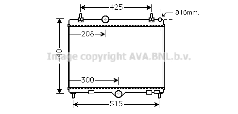 Radiator, engine cooling (PEA2358)