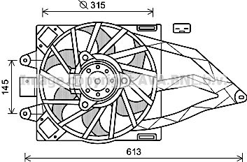 Fan, engine cooling (FT7565)