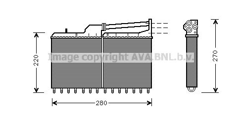 Heat Exchanger, interior heating (BW6029)