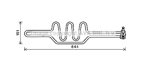 Oil Cooler, steering (BWA3469)
