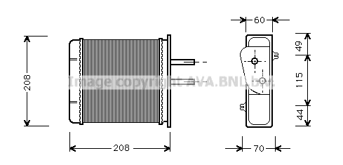 Heat Exchanger, interior heating (FTA6150)