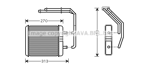 Heat Exchanger, interior heating (IV6052)