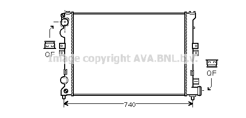 Radiator, engine cooling (CNA2078)
