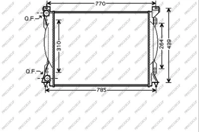 Radiator, engine cooling (AD034R004)