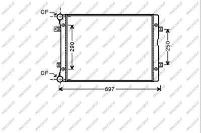 Radiator, engine cooling (FD078R004)