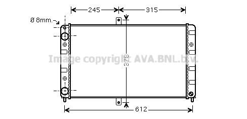 Radiator, engine cooling (LA2016)