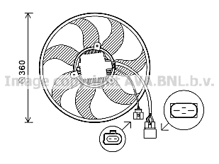 Fan, engine cooling (VN7537)