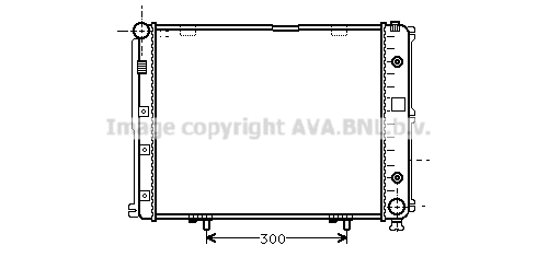 Radiator, engine cooling (MS2068)