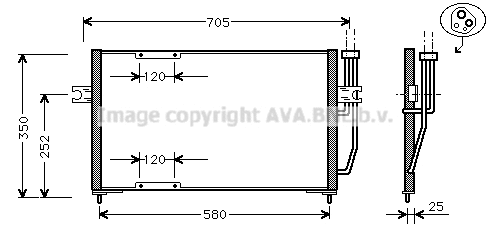 Condenser, air conditioning (VO5094)