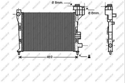 Radiator, engine cooling (ME320R001)