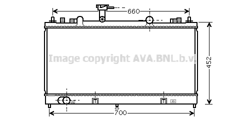 Radiator, engine cooling (MZ2164)