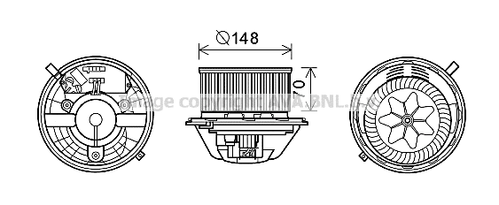 Electric Motor, interior blower (BW8462)
